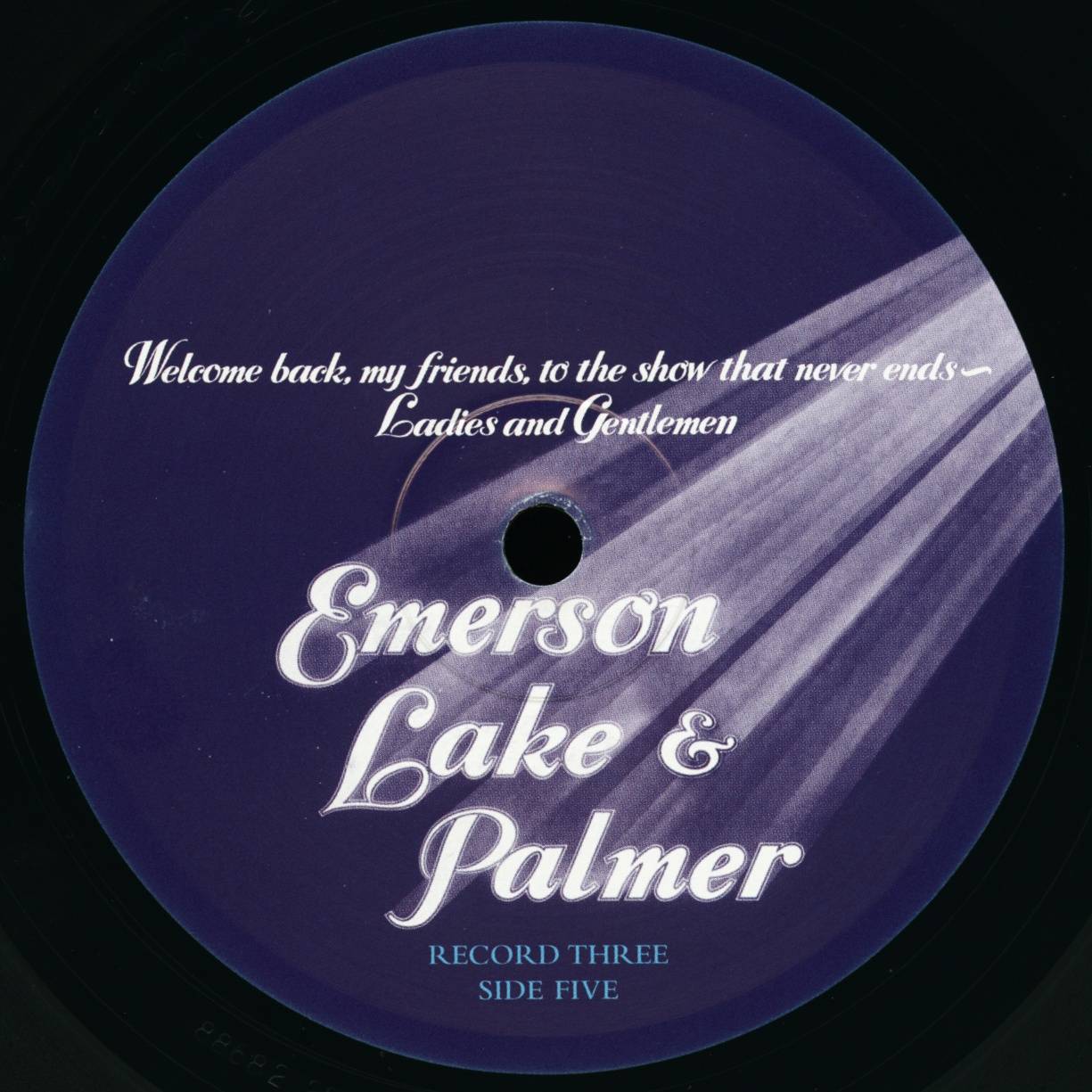 Emerson, Lake and Palmer Welcome Back My Friends [lp label e]